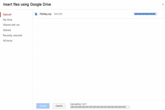 Envoyer des fichiers volumineux via Gmail Step4