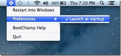 Redémarrez rapidement sous Windows à partir de Mac OS X
