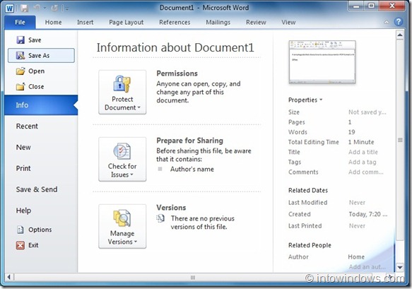 Enregistrer les fichiers au format PDF dans Office 2010