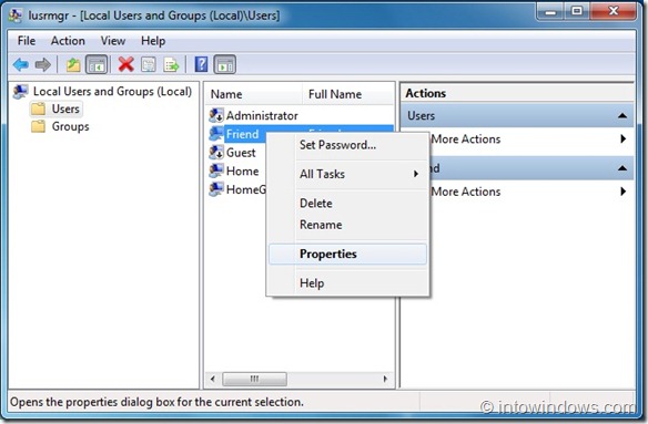 Empêcher les utilisateurs de changer leur mot de passe dans Windows 7 step3