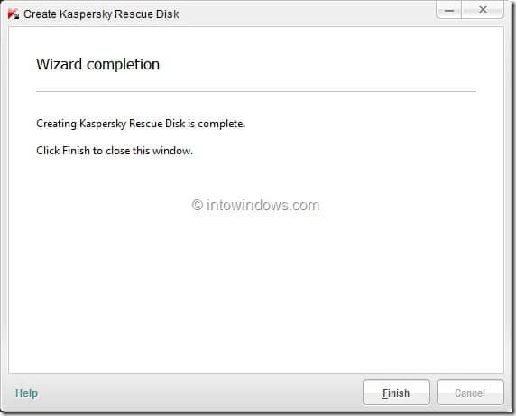 Comment créer Kaspersky Rescue Disk USB Étape 9