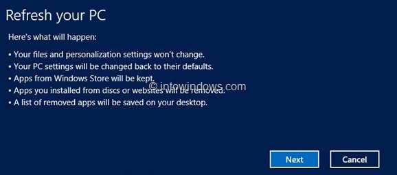 Mettre à jour Windows 8 PC06