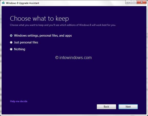 Achetez la clé de mise à niveau Windows 8 Step1
