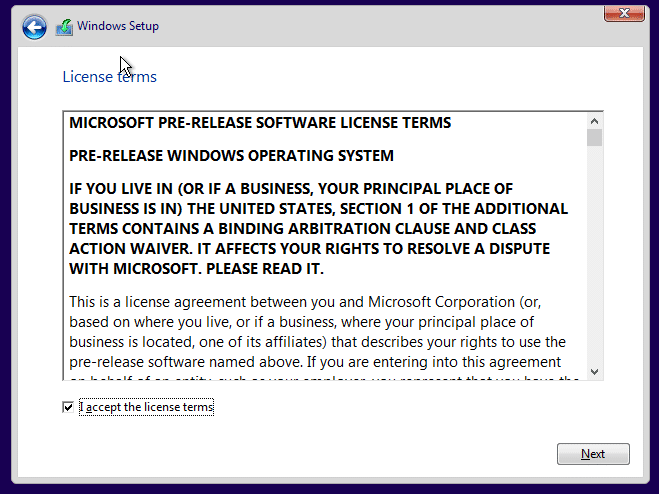 Installation propre de Windows 10 Étape 7
