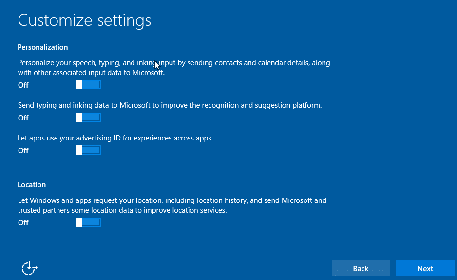 Installation propre de Windows 10, étape 14
