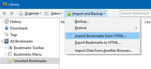 Exporter les favoris Edge vers Chrome et Firefox Étape 6