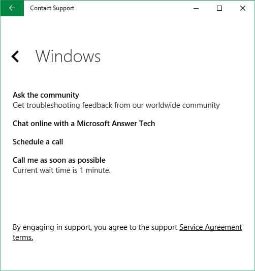 Discuter avec le support Microsoft Image de Windows 10 4