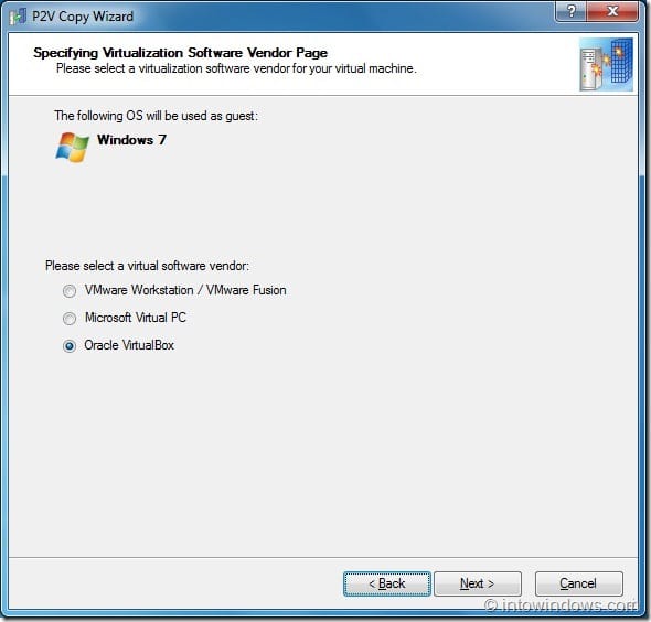 Convertissez votre Windows 7 en une machine virtuelle pour faire avancer le lecteur USB Step4