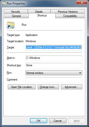 Ajoutez la commande Exécuter à la barre des tâches Windows Step06