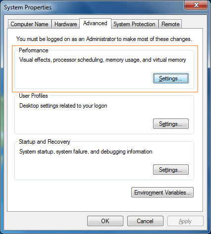 Désactiver l'aperçu de l'onglet Alt dans Windows 7 step3