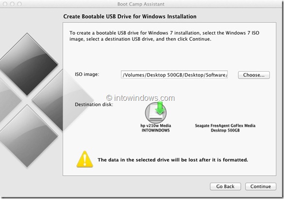 Installez Windows 8 sur Mac Step3