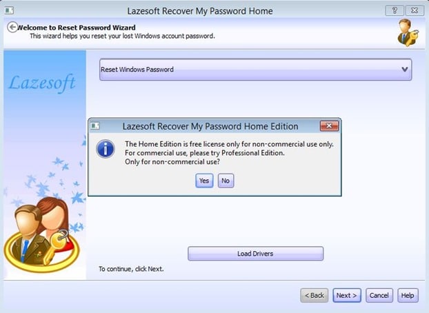 Réinitialiser le mot de passe Windows Étape 8