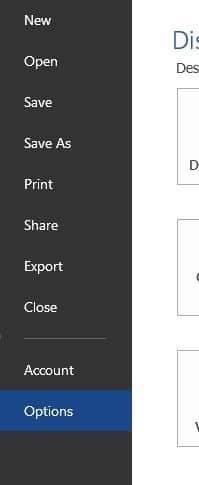 Désactiver la mini-barre d'outils lors de la sélection dans l'image Office 20131