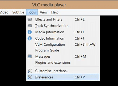 Personnaliser les raccourcis clavier du lecteur VLC step1