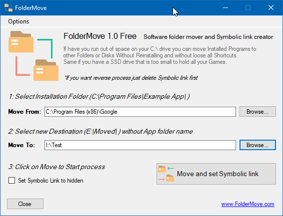 programmes et jeux de déplacement de foldermove installés dans Windows 10 pic2