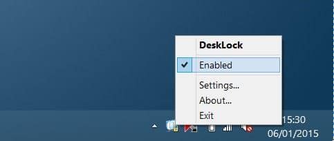 verrouiller les icônes du bureau dans l'image système Windows 1