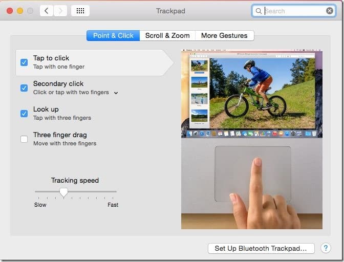 appuyez pour cliquer dans l'image Mac OS X 3