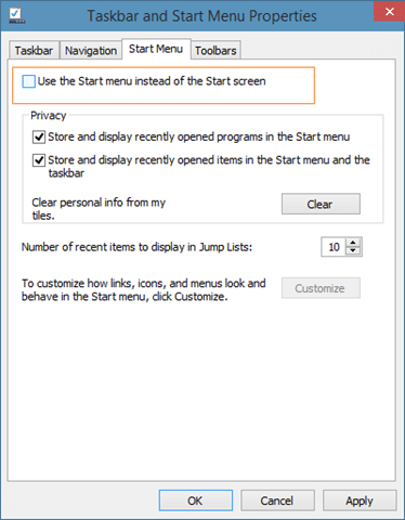 Activer l'écran de démarrage dans l'image 1 de Windows 10