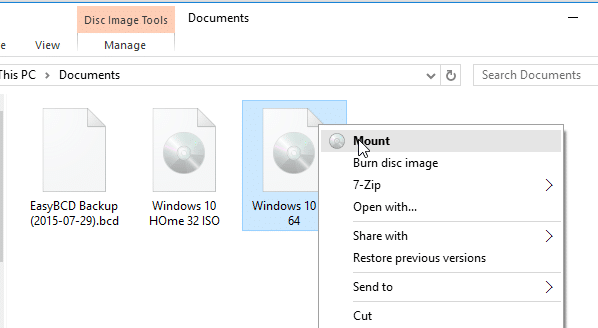 Installation propre de Windows 10 à partir du fichier ISO step1