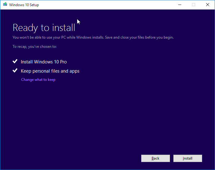 Installation propre de Windows 10 à partir du fichier ISO step5
