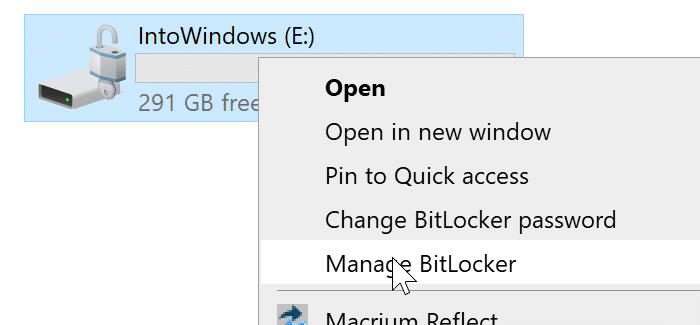 icône de verrouillage sur les lecteurs dans l'Explorateur de fichiers Windows 10 pic3
