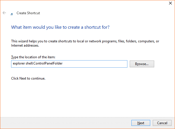 Ouvrez l'étape 5 du panneau de configuration de Windows 10