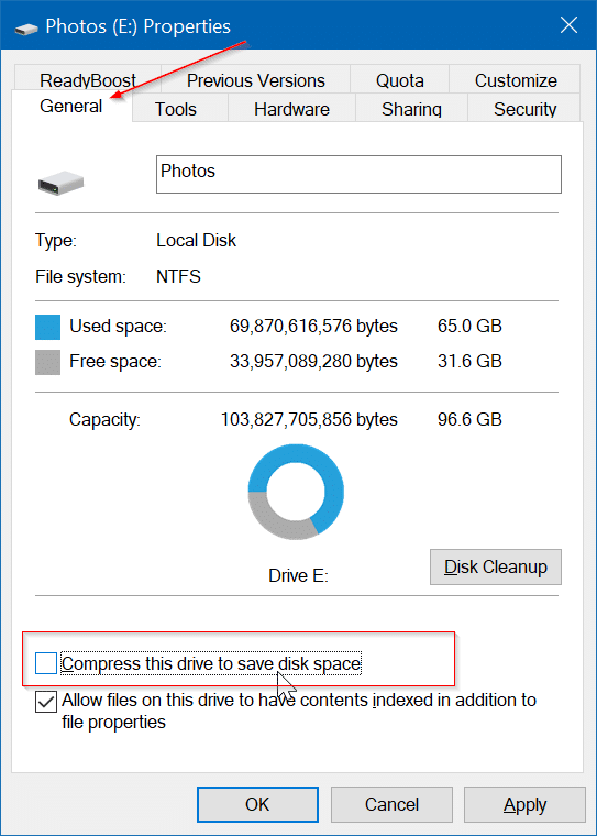 flèches bleues sur les fichiers et dossiers dans Windows 10 pic5
