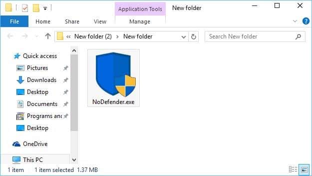 Désactivez Windows Defender dans Windows 10 Étape 1