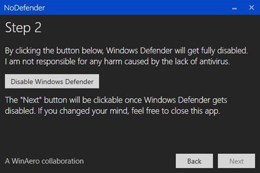 Désactivez Windows Defender dans Windows 10 étape 5
