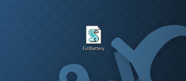 Obtenez une notification de batterie complète à l'étape Windows 10
