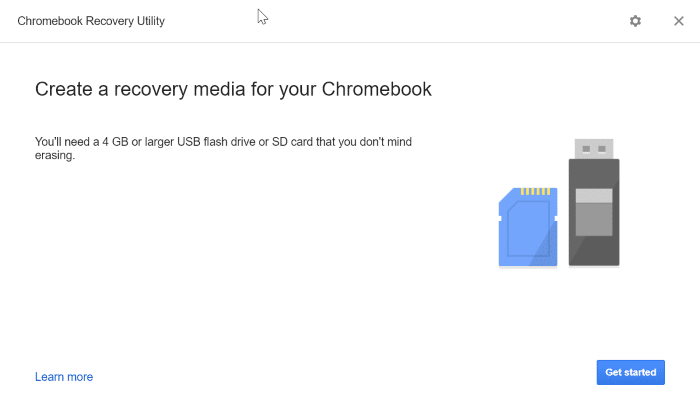 créer un lecteur de récupération google chrome sur windows 10 pic3