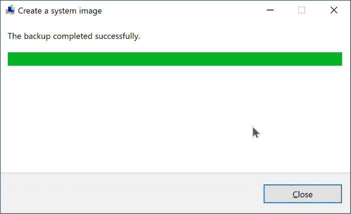 créer une sauvegarde d'image système dans Windows 10 pic9