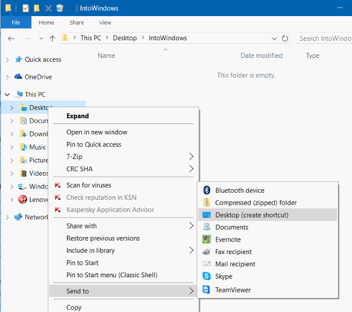 Comment épingler le dossier de téléchargements à la barre des tâches dans Windows 10 pic3