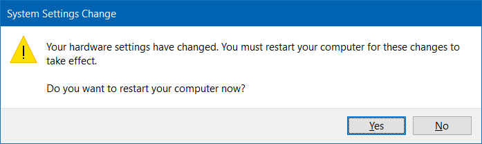Restaurer ou revenir à la version précédente d'un pilote dans Windows 10 étape 6
