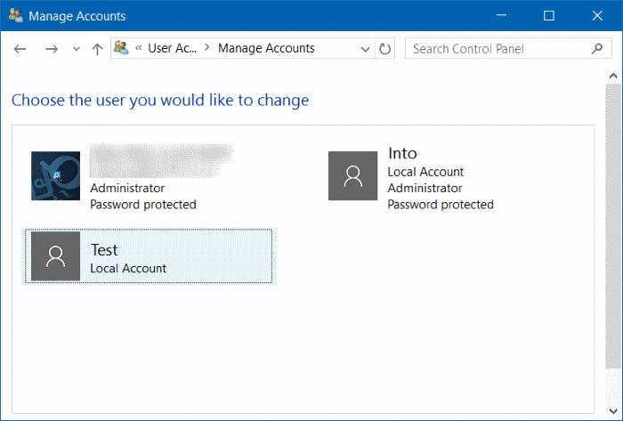 Ajouter un mot de passe au compte d'utilisateur local dans Windows 10 étape 10