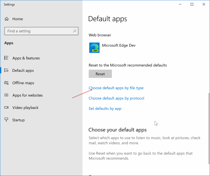 changer le lecteur PDF par défaut dans Windows 10 pic2