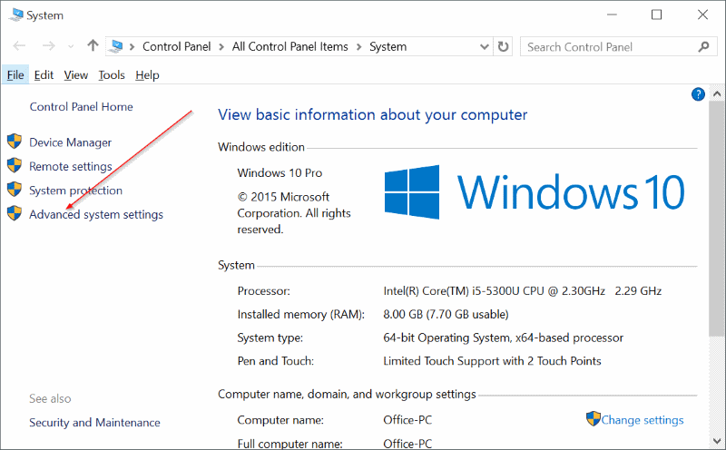 Activer ou désactiver la mise à jour automatique du pilote de périphérique dans Windows 10 étape 2