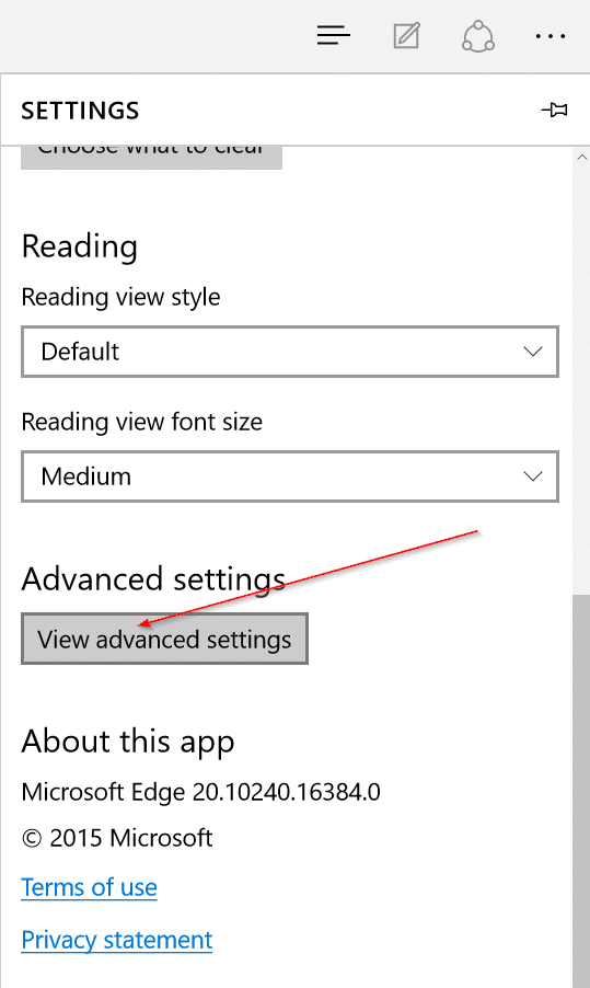 Supprimer les mots de passe enregistrés dans le navigateur Edge Windows 10 Étape 4