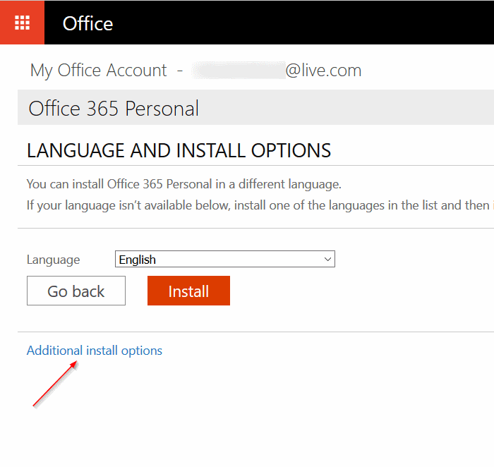 Rétrograder Microsoft Office 2016 à 2013 étape 3