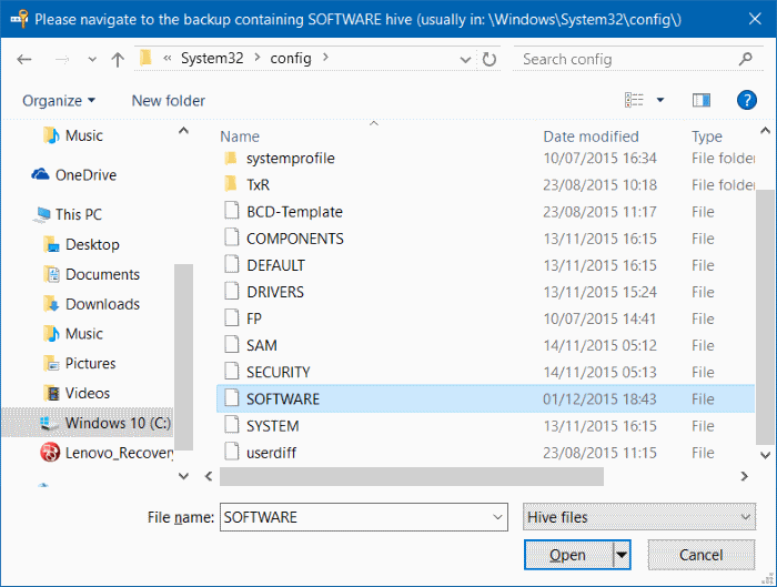 Récupérez la clé de produit dans le dossier Windows.old pic3