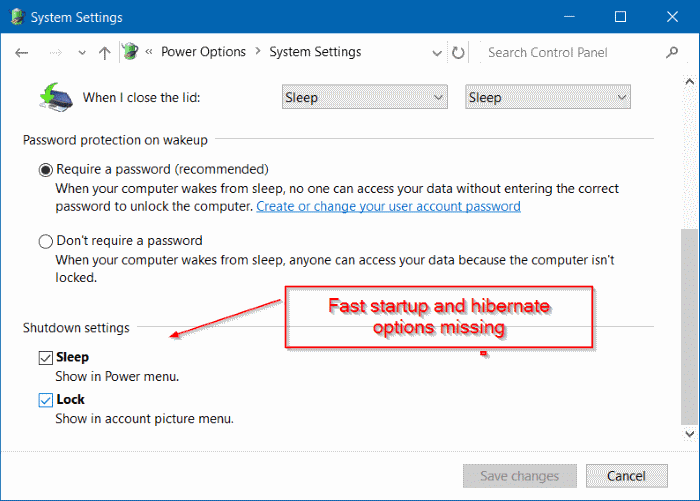 Activer ou désactiver le démarrage rapide dans Windows 10 étape 6
