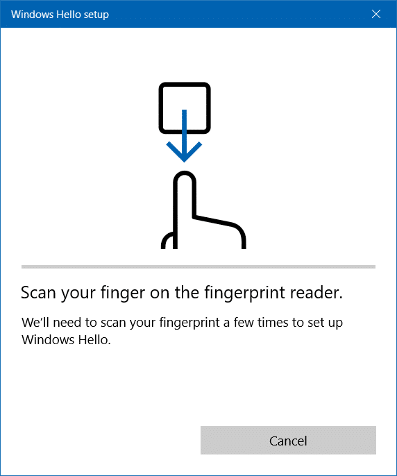 Utilisez votre empreinte digitale pour vous connecter à Windows 10 pic8