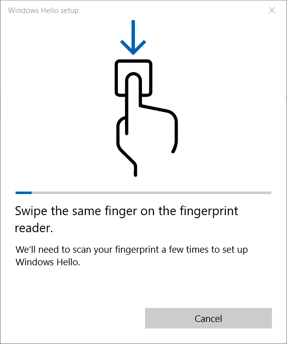 Utilisez votre empreinte digitale pour vous connecter à Windows 10 (9)
