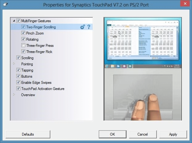 changer la direction de défilement du pavé tactile à l'étape de Windows 10 4.1