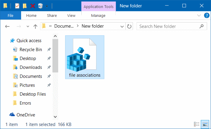 sauvegarder et restaurer les associations de fichiers dans Windows 10 étape 5