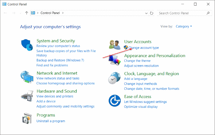 Compte standard pour le compte administrateur Windows 10 pic7