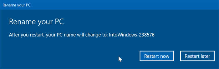 renommer le nom de l'ordinateur Windows 10 pic3