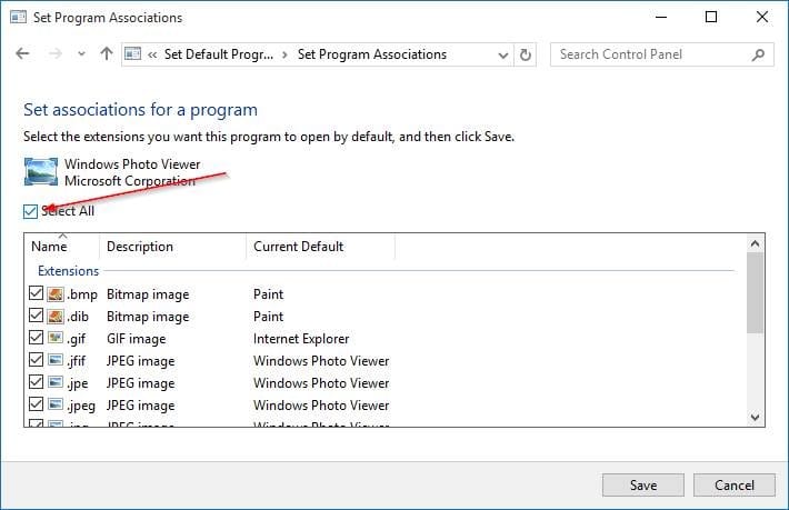définir la visionneuse de photos Windows par défaut dans Windows 10 étape 9