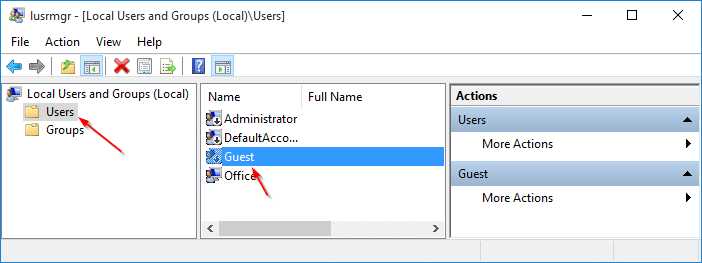 Créer un compte d'utilisateur invité dans Windows 10 Étape 3