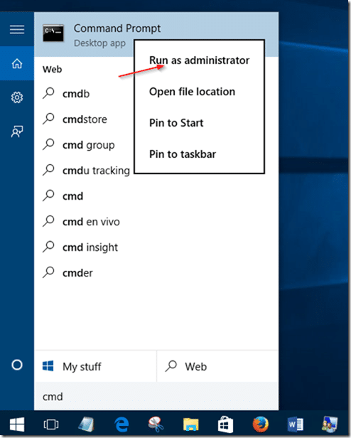 activer le compte invité dans Windows 10 étape 2